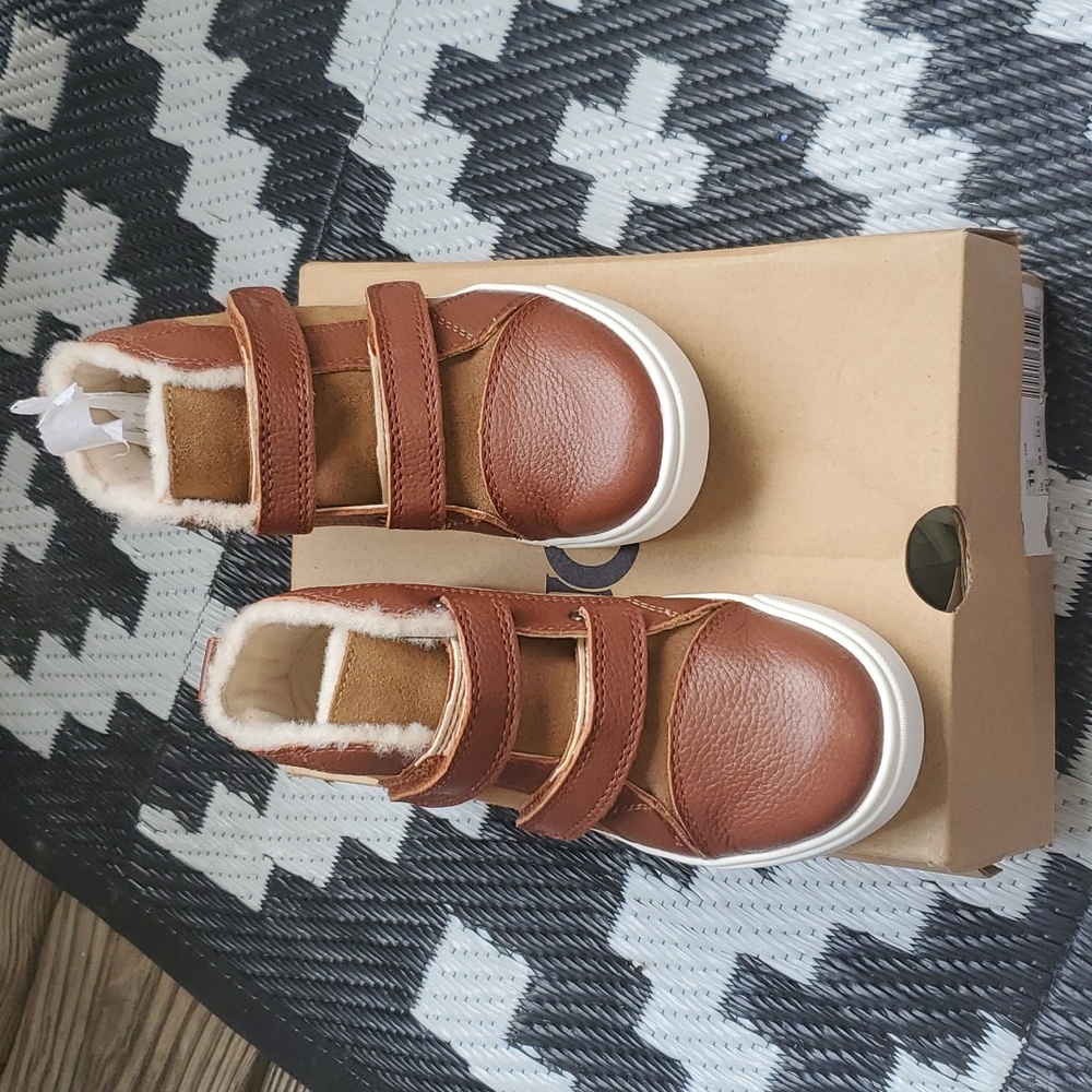 New Ugg Rennon Leather/Suede Unisex Fur Lined High Top Velcro Fashion Sneaker 11 - Picture 7 of 12